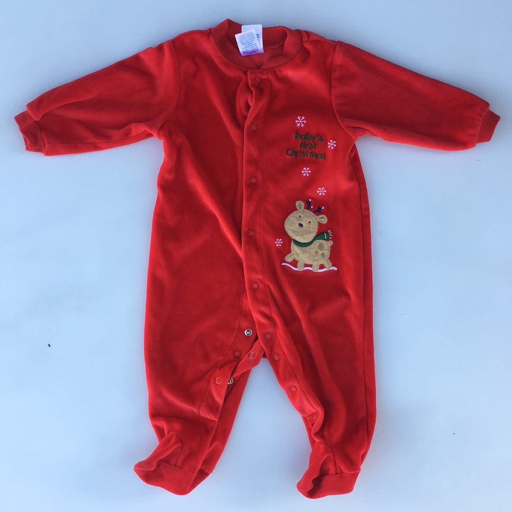Carter's velvet onesie, size large (16.5-20.5)